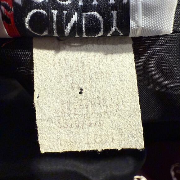 Vintage Cindy Collins Embroidered Vest Burgundy Black Floral Pearl Buttons M - Picture 6 of 8